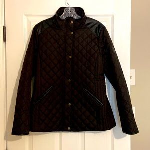 Fitted padded jacket with zipper and buttons by Lauren